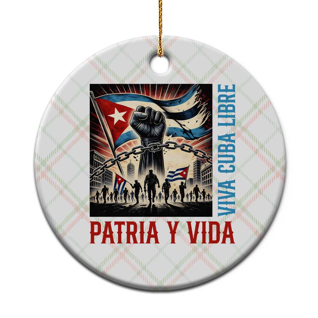 Cuban American Pride Ceramic Ornament Viva Cuba Libre Supporter