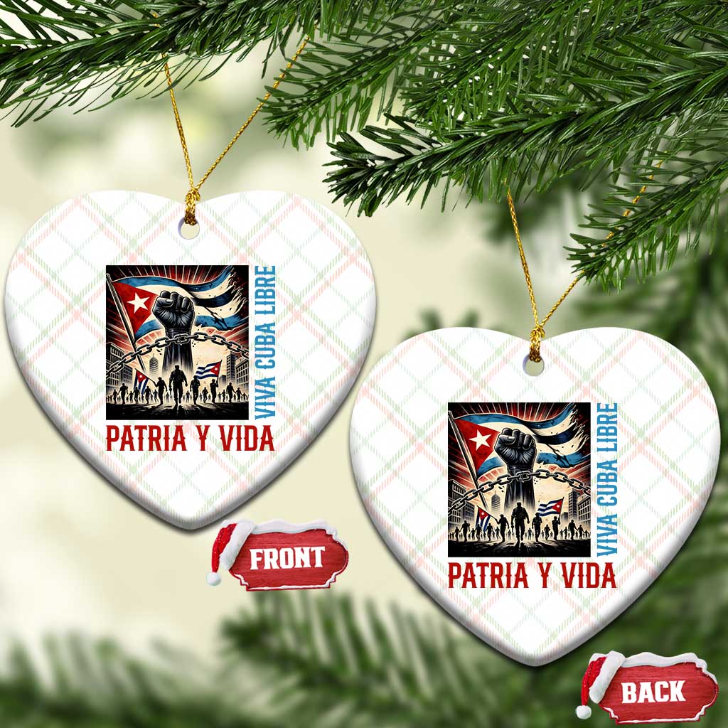 Cuban American Pride Ceramic Ornament Viva Cuba Libre Supporter