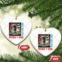 Cuban American Pride Ceramic Ornament Viva Cuba Libre Supporter