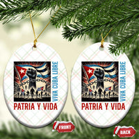 Cuban American Pride Ceramic Ornament Viva Cuba Libre Supporter