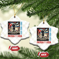 Cuban American Pride Ceramic Ornament Viva Cuba Libre Supporter
