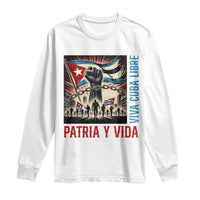 Cuban American Pride Long Sleeve Shirt Viva Cuba Libre Supporter