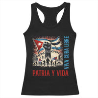Cuban American Pride Racerback Tank Top Viva Cuba Libre Supporter