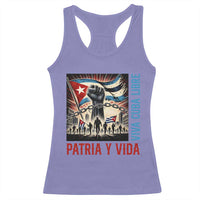 Cuban American Pride Racerback Tank Top Viva Cuba Libre Supporter
