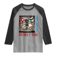 Cuban American Pride Raglan Shirt Viva Cuba Libre Supporter