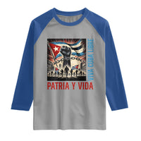 Cuban American Pride Raglan Shirt Viva Cuba Libre Supporter