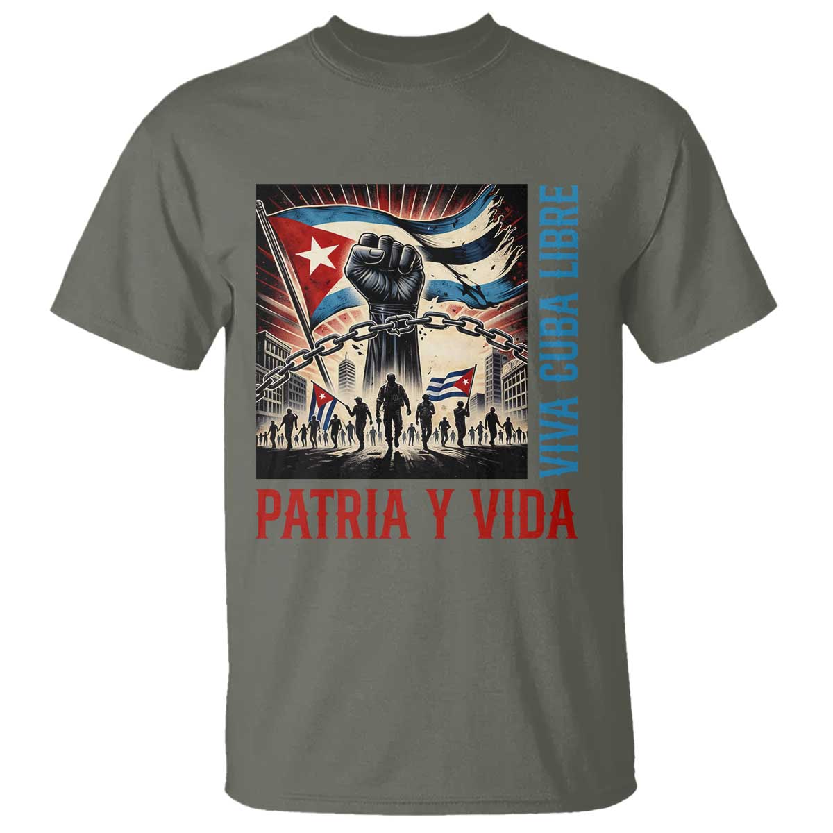 Cuban American Pride T Shirt Viva Cuba Libre Supporter