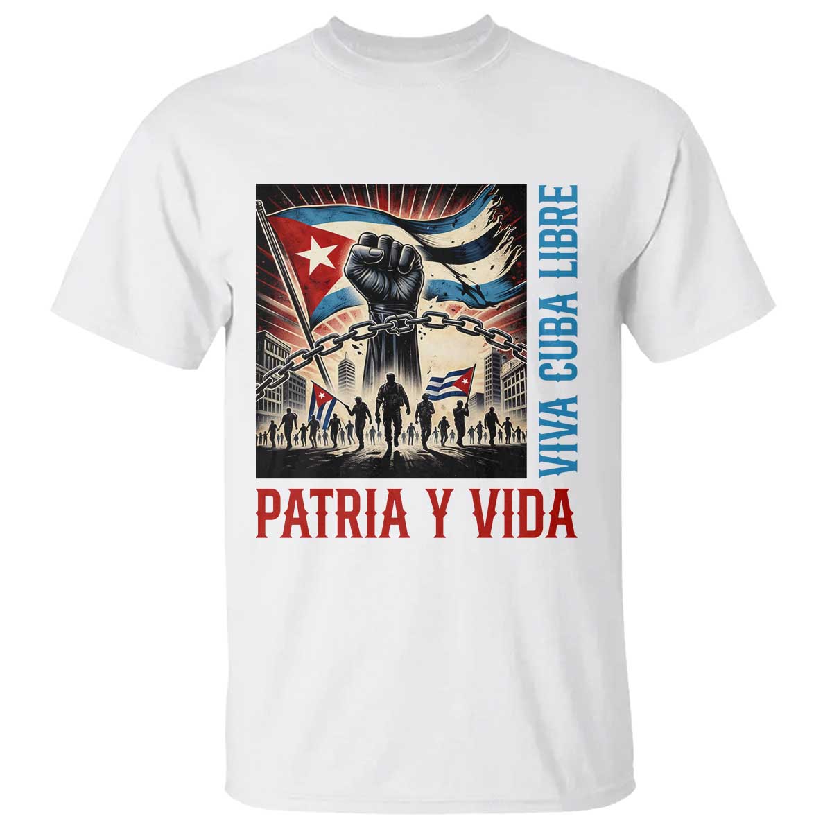 Cuban American Pride T Shirt Viva Cuba Libre Supporter