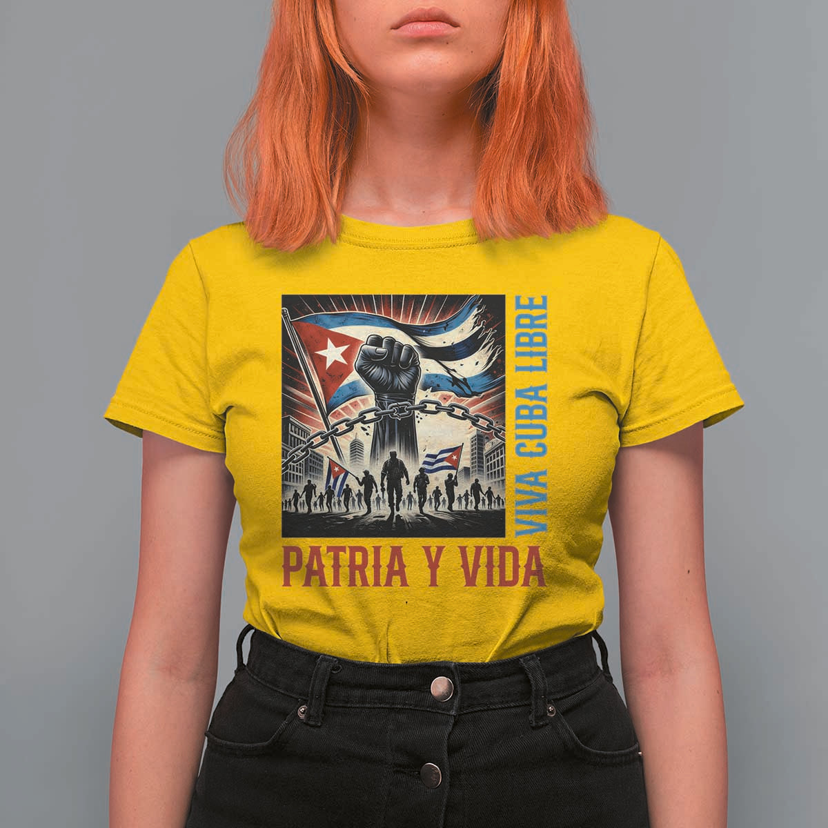 Cuban American Pride T Shirt For Women Viva Cuba Libre Supporter
