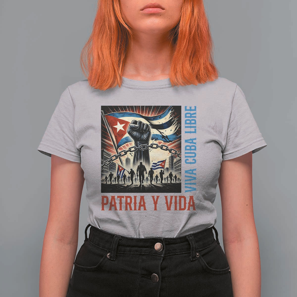 Cuban American Pride T Shirt For Women Viva Cuba Libre Supporter