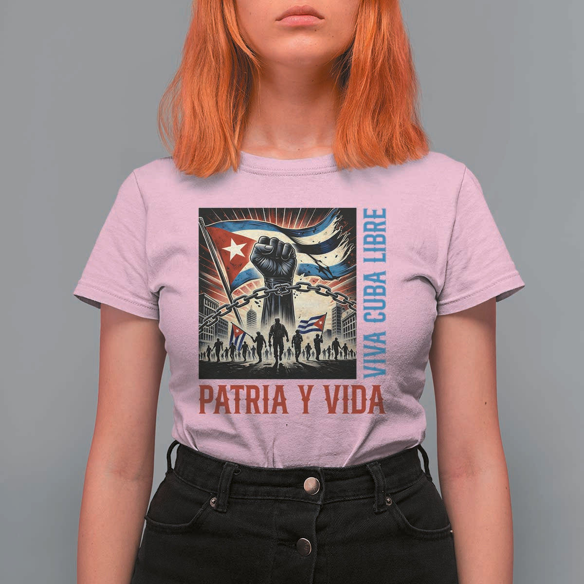 Cuban American Pride T Shirt For Women Viva Cuba Libre Supporter