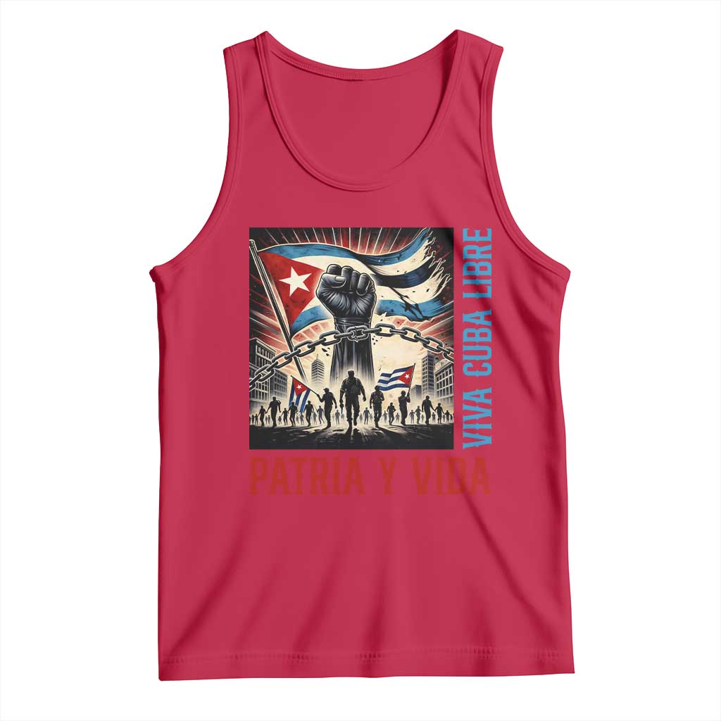 Cuban American Pride Tank Top Viva Cuba Libre Supporter