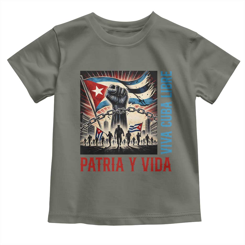 Cuban American Pride Toddler T Shirt Viva Cuba Libre Supporter