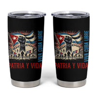 Cuban American Pride Tumbler Cup Viva Cuba Libre Supporter