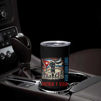 Cuban American Pride Tumbler Cup Viva Cuba Libre Supporter