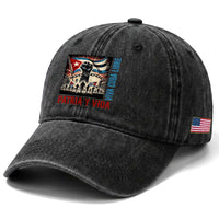 Cuban American Pride Washed Cotton Baseball Cap Viva Cuba Libre Supporter