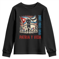 Cuban American Pride Youth Sweatshirt Viva Cuba Libre Supporter