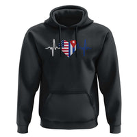 Heartbeat Cuba USA Hoodie Cuban American Pride