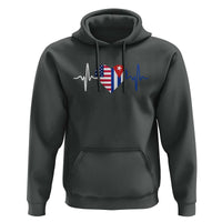 Heartbeat Cuba USA Hoodie Cuban American Pride