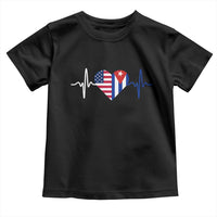 Heartbeat Cuba USA Toddler T Shirt Cuban American Pride
