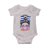 Cuba Libre Baby Onesie Messy Bun Cuban Woman Sunglasses