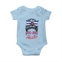 Cuba Libre Baby Onesie Messy Bun Cuban Woman Sunglasses