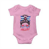 Cuba Libre Baby Onesie Messy Bun Cuban Woman Sunglasses