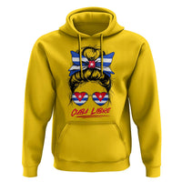 Cuba Libre Hoodie Messy Bun Cuban Woman Sunglasses