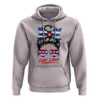 Cuba Libre Hoodie Messy Bun Cuban Woman Sunglasses