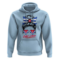 Cuba Libre Hoodie Messy Bun Cuban Woman Sunglasses