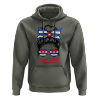 Cuba Libre Hoodie Messy Bun Cuban Woman Sunglasses