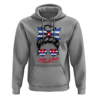 Cuba Libre Hoodie Messy Bun Cuban Woman Sunglasses