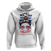 Cuba Libre Hoodie Messy Bun Cuban Woman Sunglasses