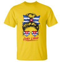 Cuba Libre T Shirt Messy Bun Cuban Woman Sunglasses