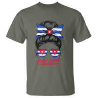 Cuba Libre T Shirt Messy Bun Cuban Woman Sunglasses
