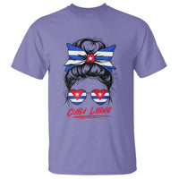 Cuba Libre T Shirt Messy Bun Cuban Woman Sunglasses