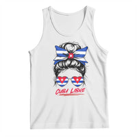 Cuba Libre Tank Top Messy Bun Cuban Woman Sunglasses