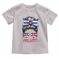 Cuba Libre Toddler T Shirt Messy Bun Cuban Woman Sunglasses