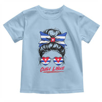 Cuba Libre Toddler T Shirt Messy Bun Cuban Woman Sunglasses