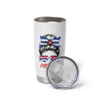 Cuba Libre Tumbler Cup Messy Bun Cuban Woman Sunglasses