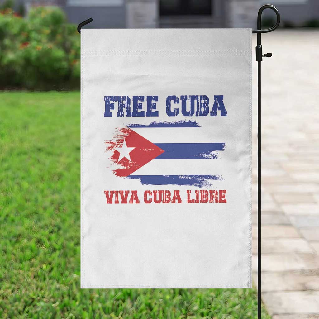 Cuban American Pride Garden Flag Freedom For Cuba