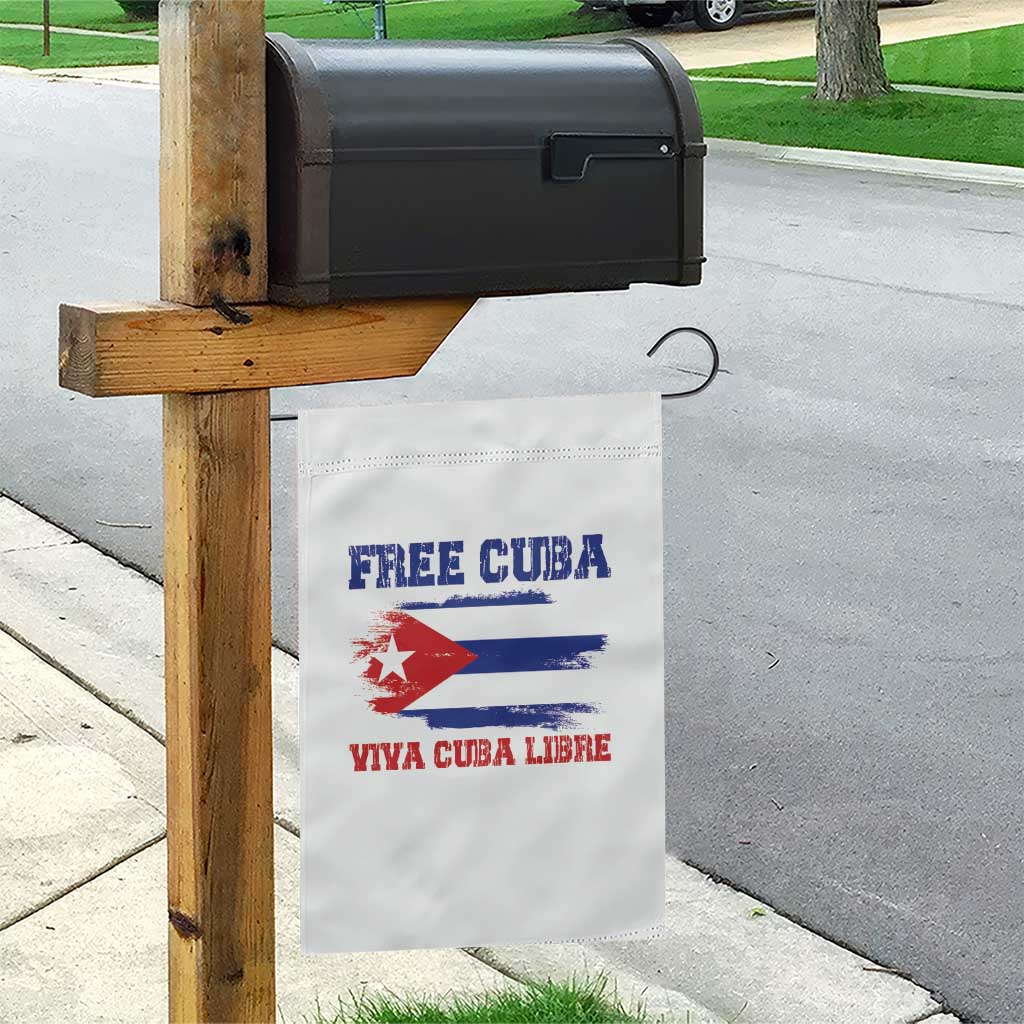 Cuban American Pride Garden Flag Freedom For Cuba