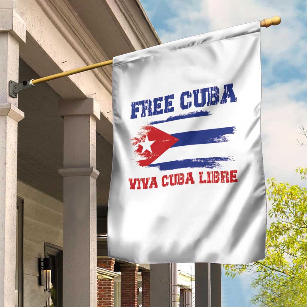 Cuban American Pride Garden Flag Freedom For Cuba