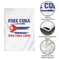Cuban American Pride Garden Flag Freedom For Cuba