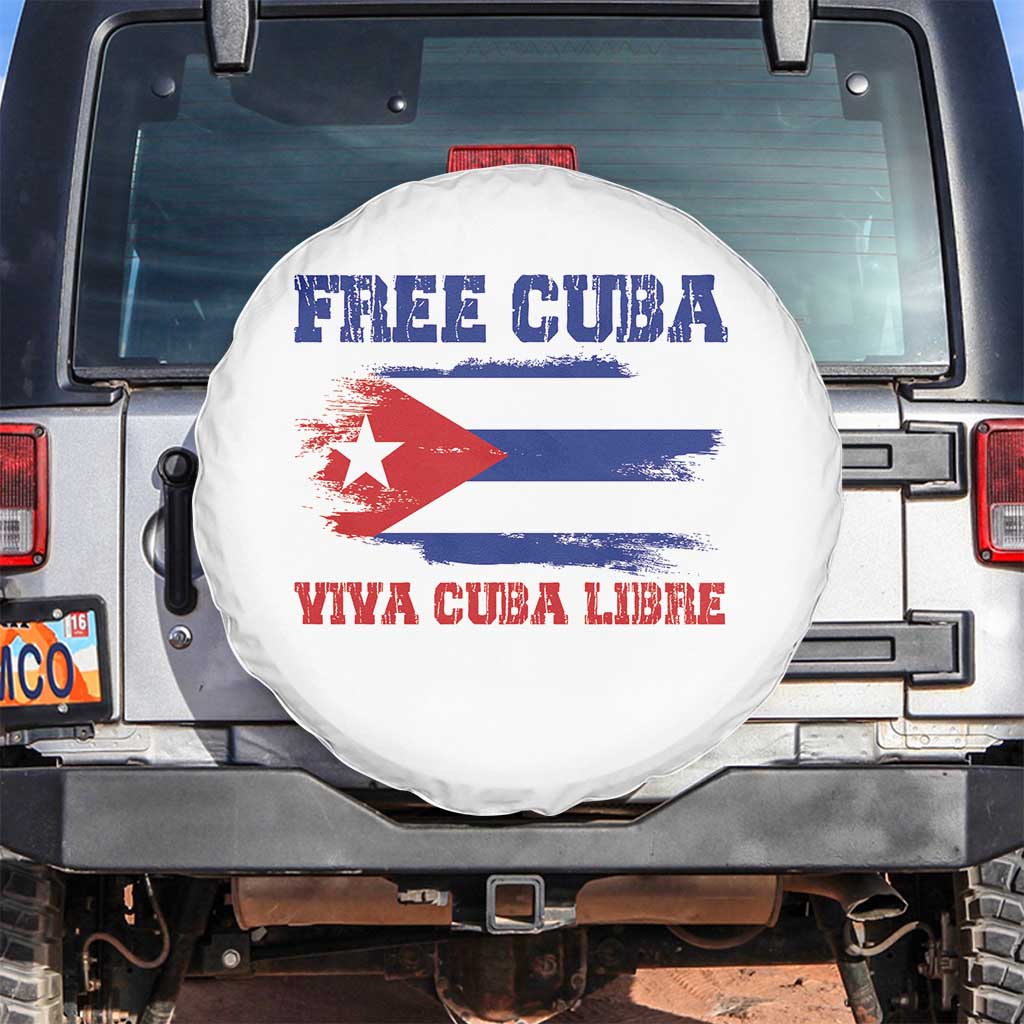 Cuban American Pride Spare Tire Cover Freedom For Cuba