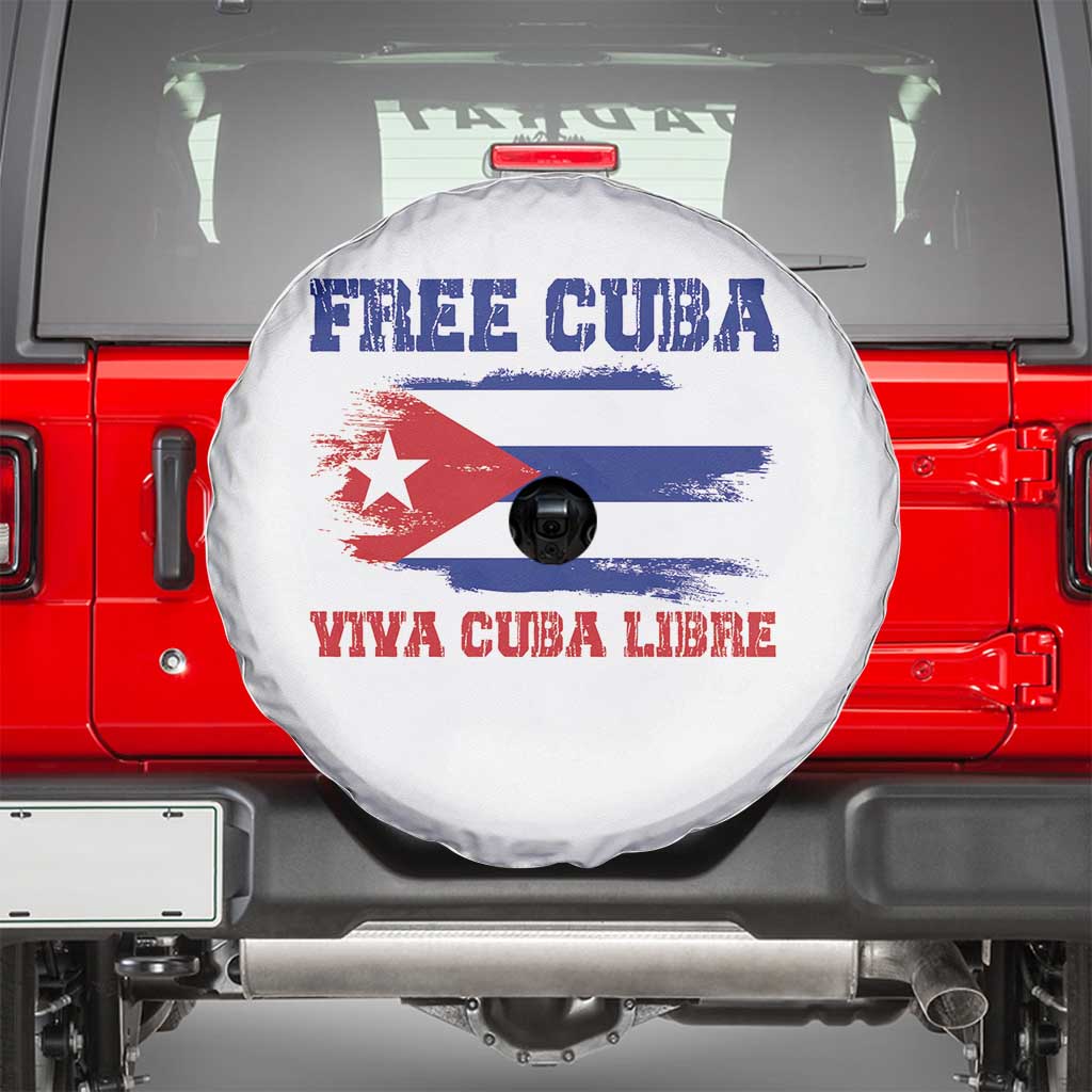 Cuban American Pride Spare Tire Cover Freedom For Cuba