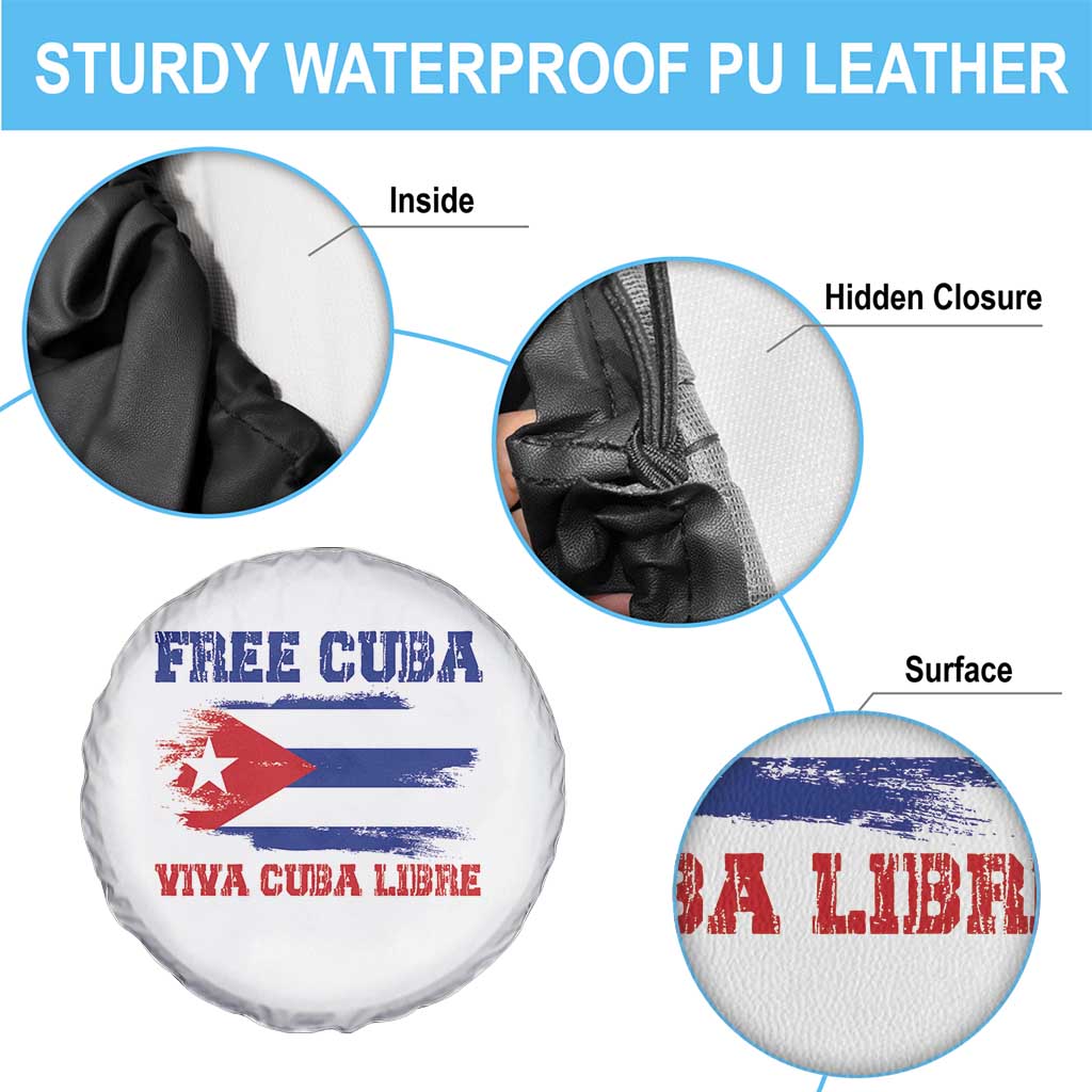 Cuban American Pride Spare Tire Cover Freedom For Cuba