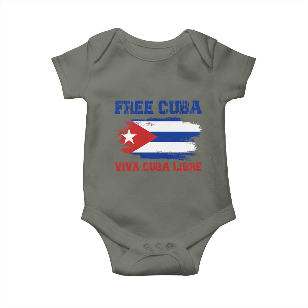 Cuban American Pride Baby Onesie Freedom For Cuba