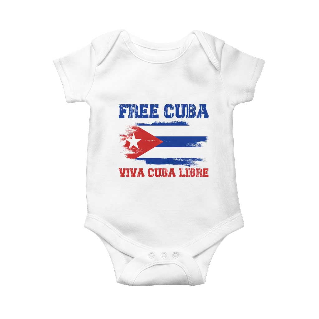 Cuban American Pride Baby Onesie Freedom For Cuba