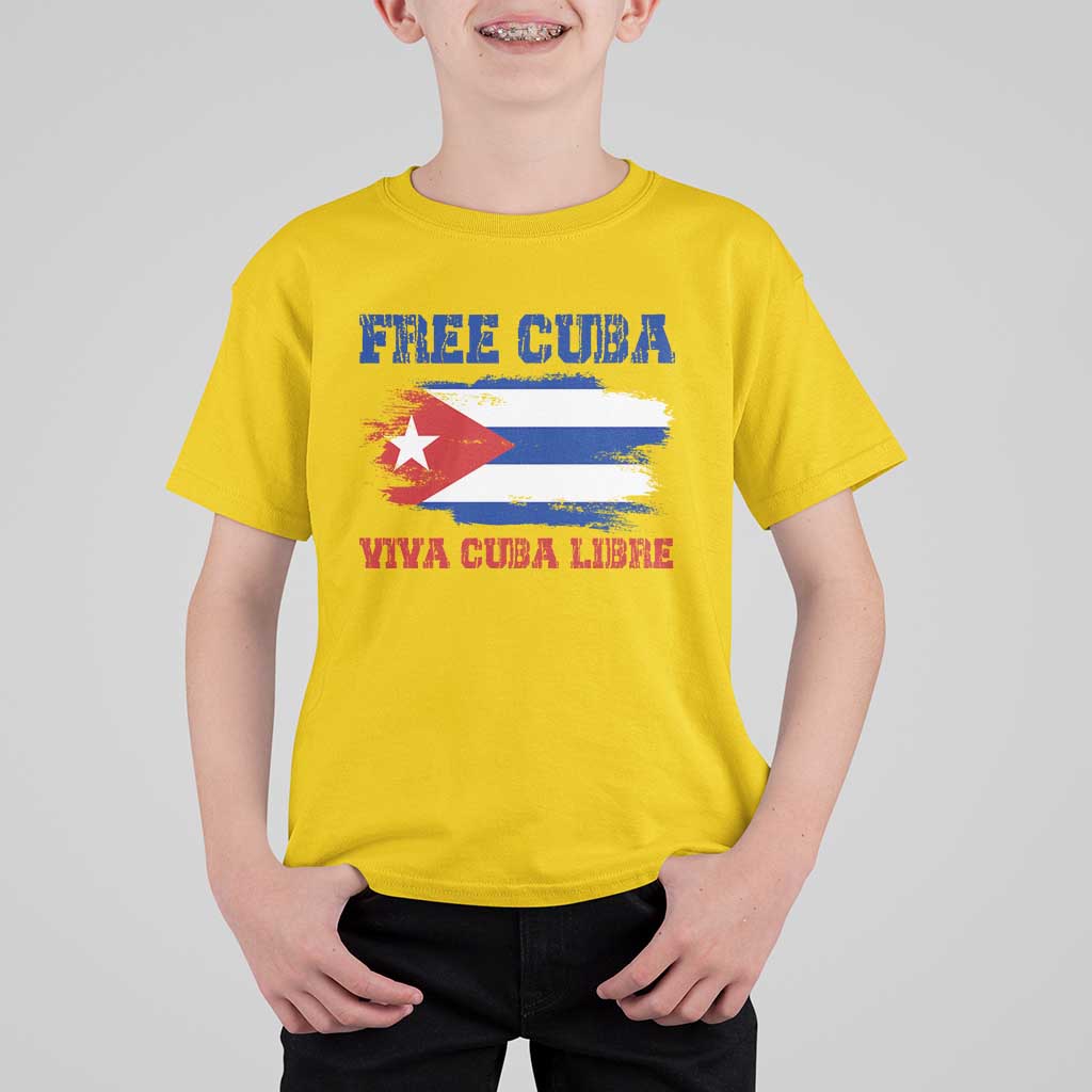 Cuban American Pride T Shirt For Kid Freedom For Cuba